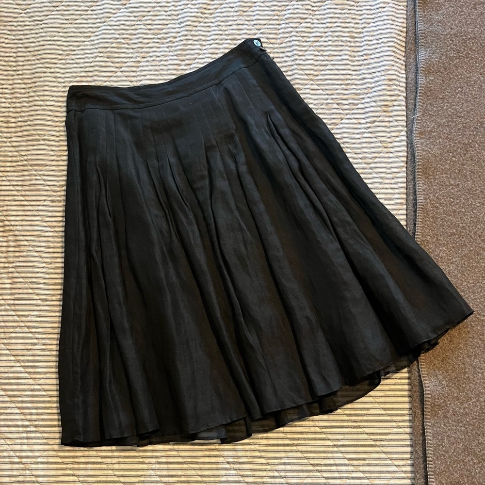 Banana Republic Black Gathered Skirt